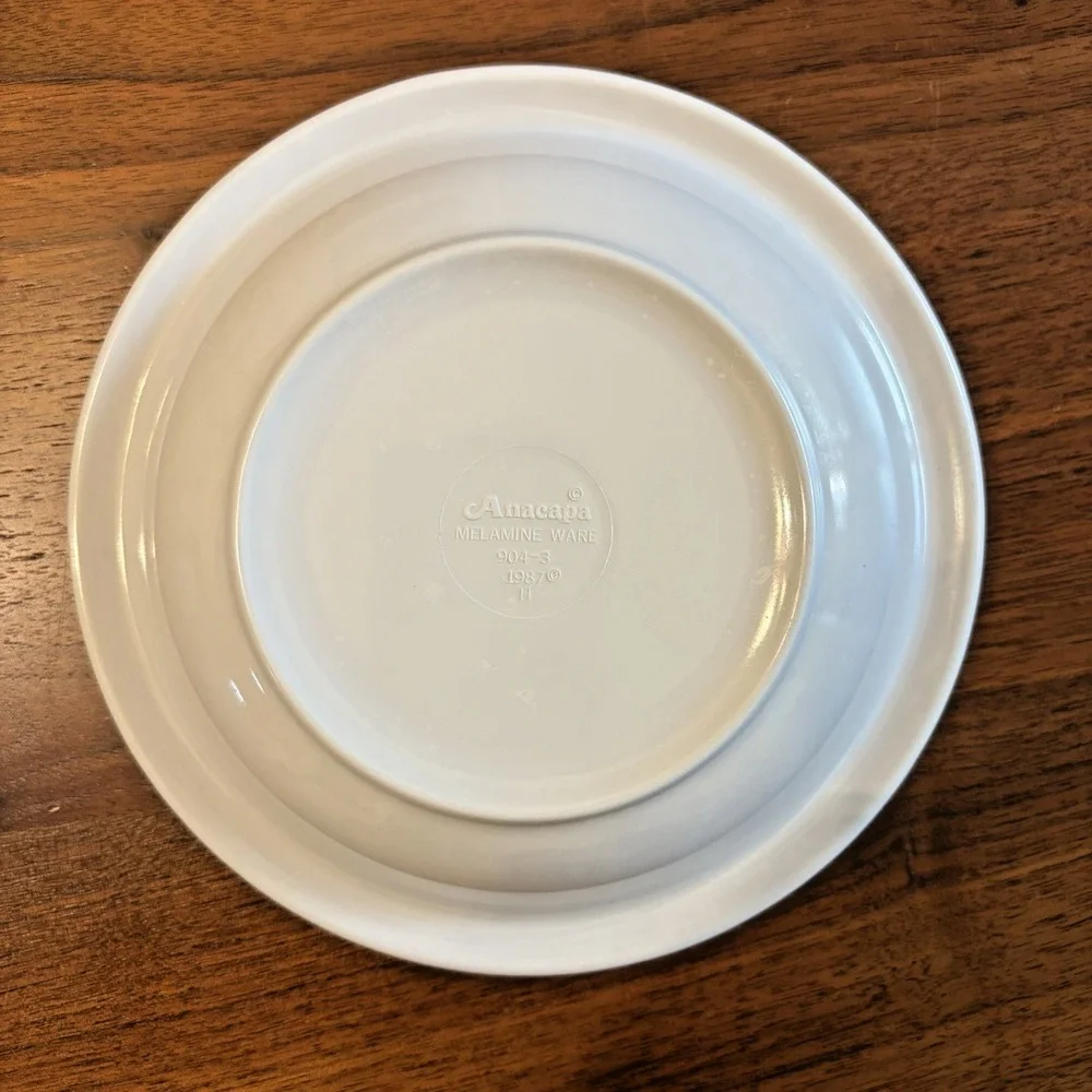 VINTAGE 1987 Anacapa Kraft Macaroni & Cheese Cheesasaurus Rex White Kids Bowl